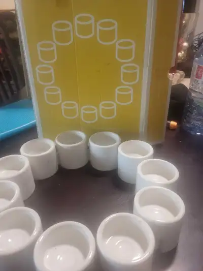 These are eleven IKEA candle holders, perfect for adding a touch of warmth to any room. These candle...