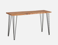 Structube Table-bar en bois d'acacia/acacia wood bar table 160cm