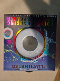 Tech Theory color changing shower speaker. Bnib