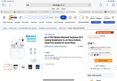 Bluetooth headphones Pro 4, View more