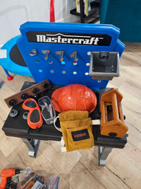 Mastercraft Toy Work Bench and Tools (Black & Decker too)
