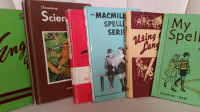 6 VINTAGE SCHOOL BOOKS FROM THE 1960'S