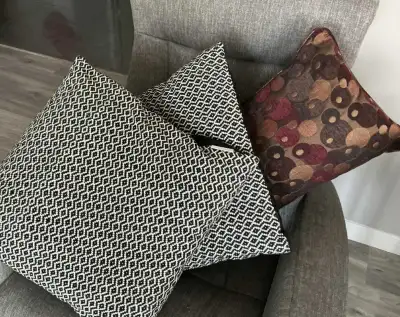 Three cushions, View more