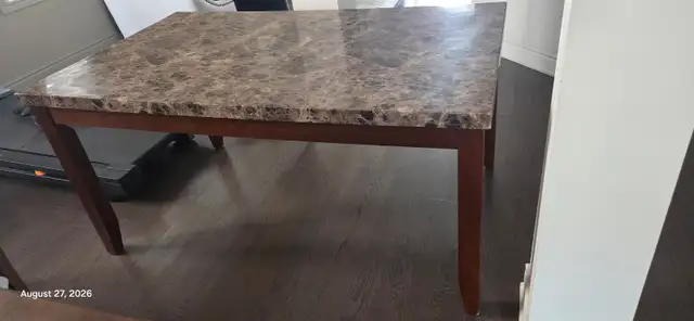Free Dining table with two chairs in Dining Tables & Sets in Hamilton - Image 3