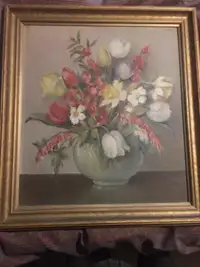 Original vintage oil painting