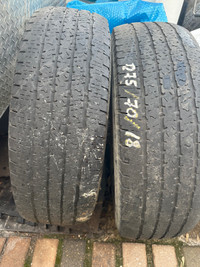 2 tires 275/70/18 lt