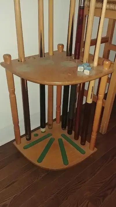 Pool cue holder, View more