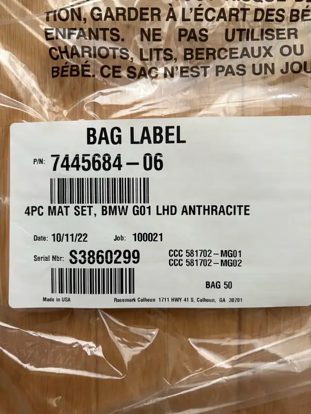 One set (4 pieces) brand new BMW  X3 SUV automotive floor mats in Other Parts & Accessories in Oshawa / Durham Region - Image 5