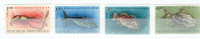 INDONESIA. Série de 4 timbres "FISH/POISSONS".