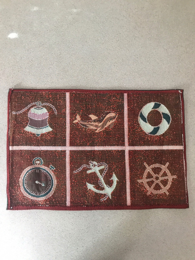Four-4-New Nautical Placemats-13” X 19”-$15 Set in Arts & Collectibles in Bedford - Image 2