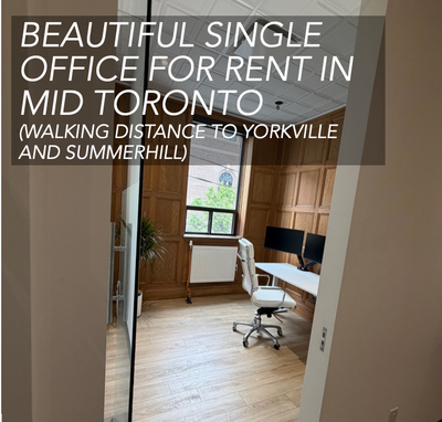 One newly furnished 9x12 office for rent in a bright, freshly furnished and decorated professional o...