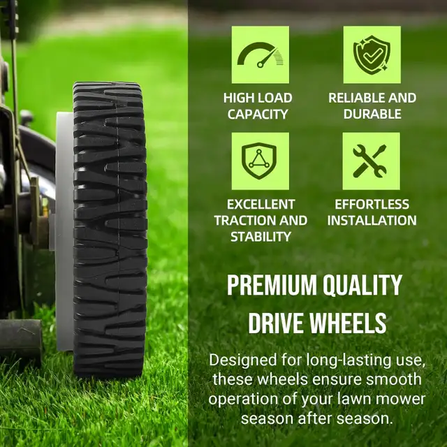 AR-PRO (2-Pack) 8-Inch Drive Wheels for Lawn Mower in Lawnmowers & Leaf Blowers in City of Montréal - Image 9