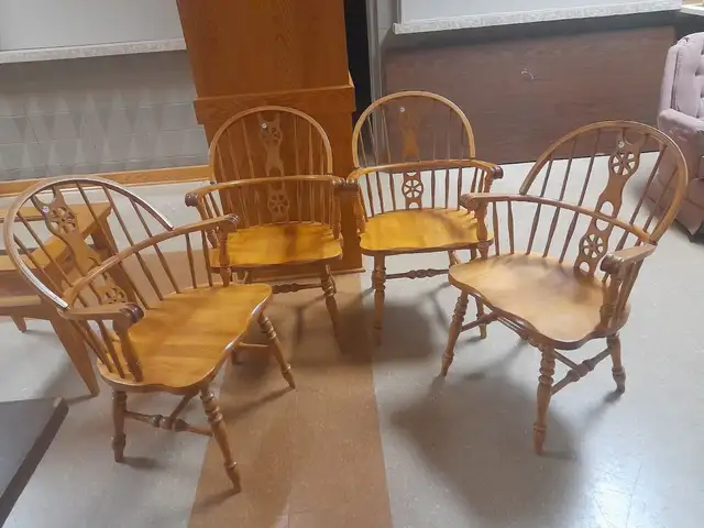 4 good solid chairs
