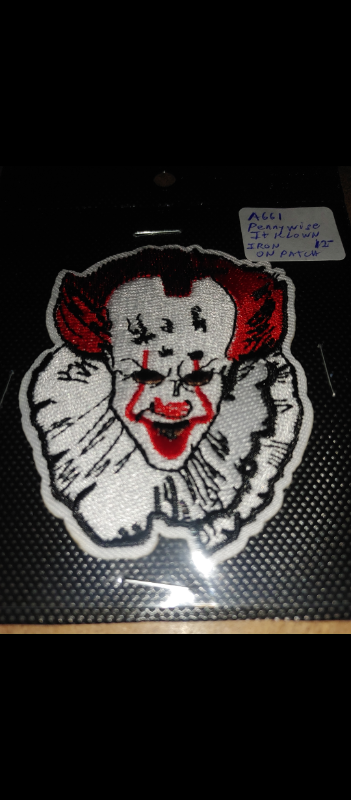 PENNYWISE "IT" CLOWN - BRAND NEW - EMBROIDERED HORROR PATCH, View more