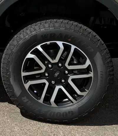 Set of 4 - 255/65R18 Goodyear Wrangler Territory AT tires. Take offs from a new vehicle. Only 2600km...