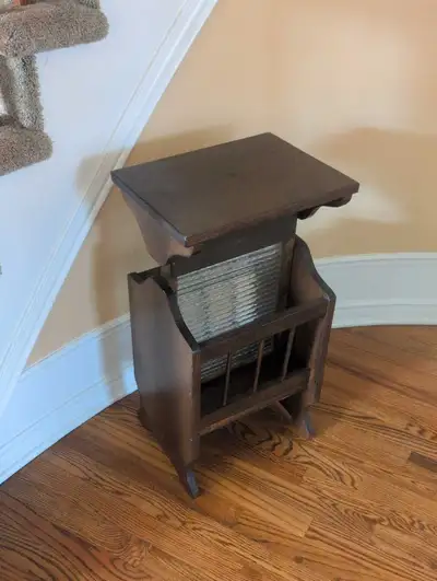 Wooden Magazine Rack Side Table, View more