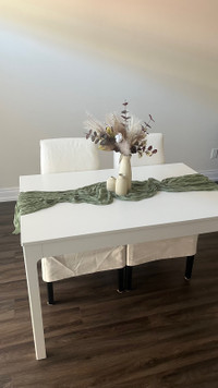 White Dining Table 