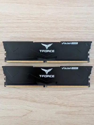 32GB (2x16) DDR5 6000MHz CL30 T-Force Vulcan, View more