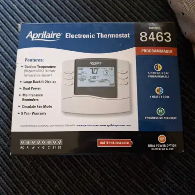 Aprilaire 8463 Thermostat, View more