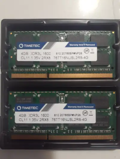 8GB ddr3 dual channel kit =$40, View more