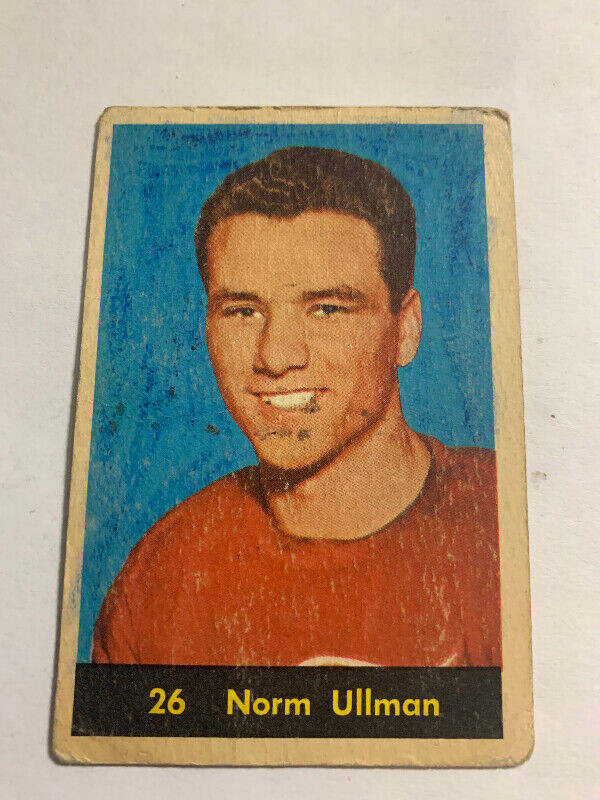 1960-61 PARKHURST HOCKEY # 26 NORM ULLMAN DETROIT RED WINGS HOF dans Art et objets de collection  à Longueuil/Rive Sud