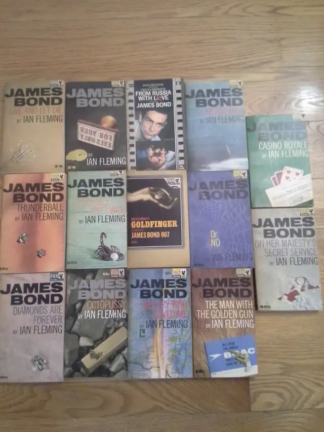 JAMES BOND PAPERBACK NOVELS