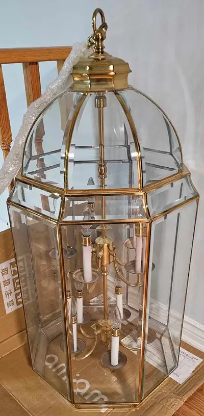 Two tier  brass chandelier , View more
