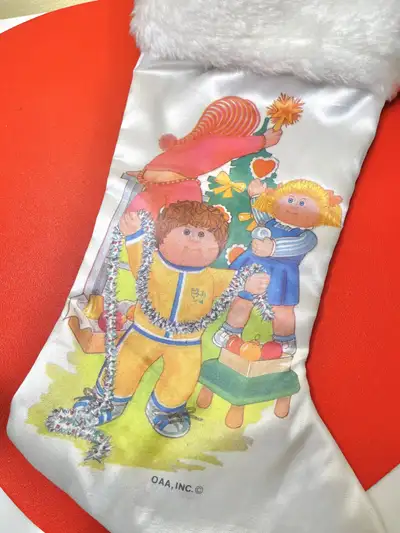 Vintage 1980 Ensemble 2 bas de Noël Bout d’chou Neufs, View more
