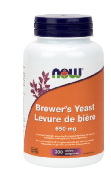 New & Sealed NOW Brewer's Yeast - 650mg - 200 tablets, View more
