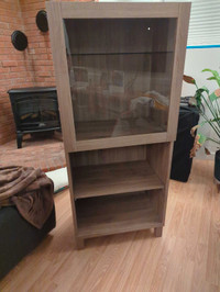 Ikea Vesta shelf unit with glass door on top - $50 obo