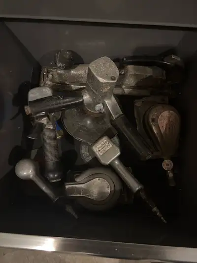 7 air powered sanders and grinders . 300 obo reasonable offers only . I’m in Hastings don’t waist my...