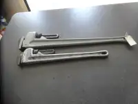 2  ALUMINUM PIPE WRENCHES