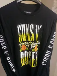 Various Guns N Roses t-shirts & long sleeves mens size LARGE