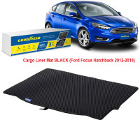 (NEW) Cargo Liner Mat BLACK (Ford Focus Hatchback 2012-2018)