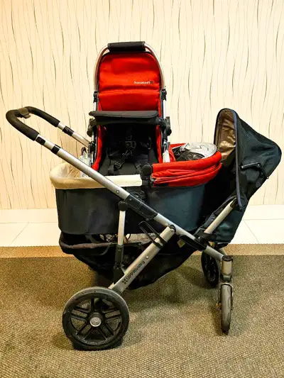 Uppababy Vista 2012 + Bassinet and RumbleSeat , View more