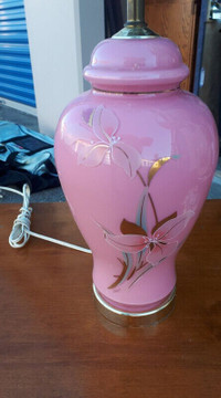 Lovely Pair of Pink LAMPS FROM FRANCE