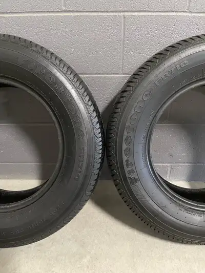 Pair. 205/70R15 95S Firestone FR710. FIRM $80: Two Used All Seasons Tires. FIRM Tires Tread Depth: 6...