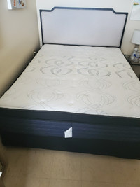 Queen Sealy Mattress and bedframe