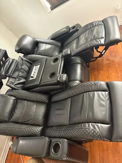 electric recliner movie theatre style couch , View more