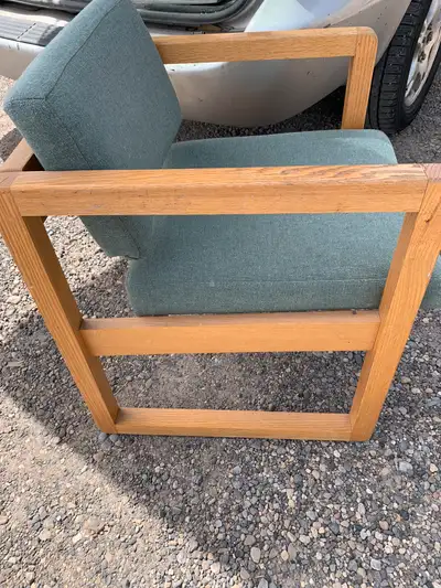 Mid century accent wooden armchair, View more