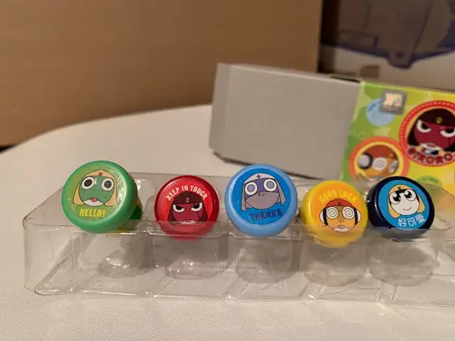 Keroro Animated Cartoon Figures Ink Stampers Set (New)63234807152899121