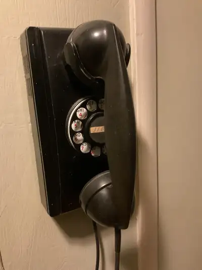 Vintage wall phone, View more