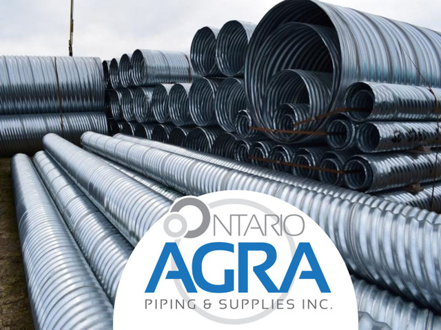 HDPE (Ribbed Plastic) and CSP (Metal) Culvert in stock in all co in Other in Hamilton