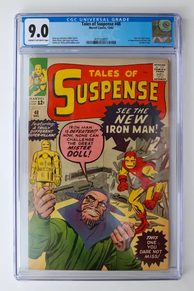 Tales of Suspense 48 in CGC 9.0 + CGC 9.2 and TOS 49 in CGC 8.5, View more