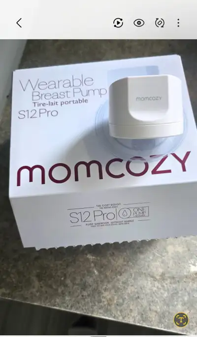 Momcozy Tire-lait mains libres S12 Pro portable, double pompe sans fil avec bride double ajustement...