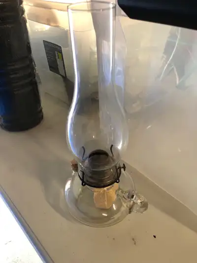 Vintage Oil Lamp with fuel, View more
