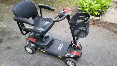 This scooter is in pristine condition. Only used for 2 months by my elderly mother. Battery life is...