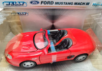 1:24 Diecast Welly Ford Mustang Mach III Concept Spider Red