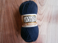 Navy Wool Yarn