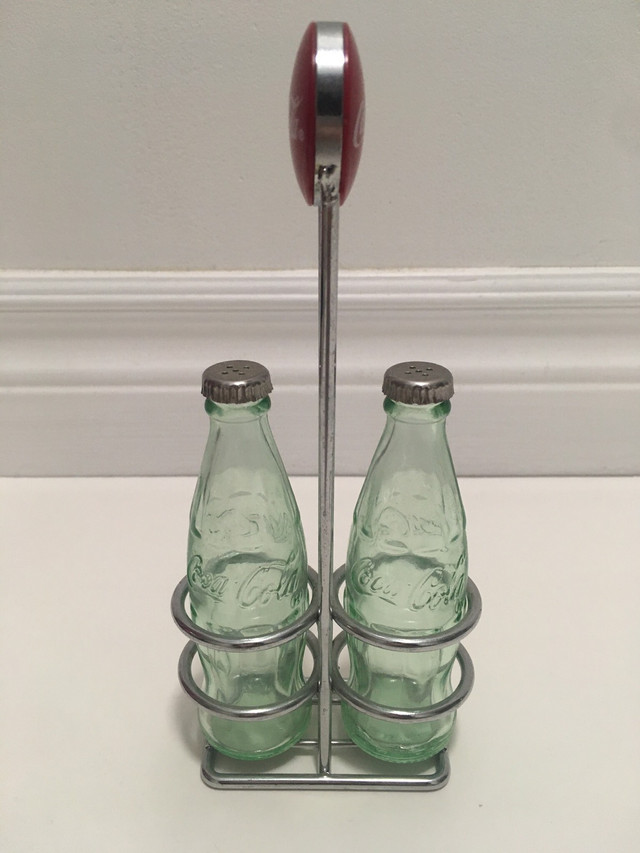 2 Mini Glass Coca-Cola Coke Classic Bottles Teal Empty Clear in Multi-item in City of Toronto
